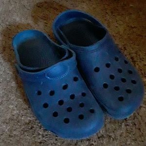 Blue CROCS clogs EUC